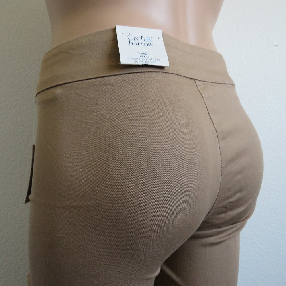 CROFT & BARROW Jeans Tummy Control No Gap Elastic Waistband Pant Plus Size 20W